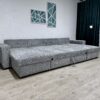 U-kujuline diivan "Cascada NEW", voodifunktsiooniga + 2 pesukasti