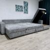 U-kujuline diivan "Cascada NEW", voodifunktsiooniga + 2 pesukasti