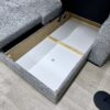 U-kujuline diivan "Cascada NEW", voodifunktsiooniga + 2 pesukasti
